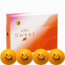 KIRASWキヤラO ダ-ス オレンシ キャスコ ゴルフボール KIRA SWEET キャラ 3ピース(ダース)キラオ(オレンジ)