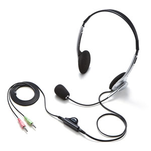 サンワサプライ マルチメディアPCヘッドセット（シルバー） MM-HS515SVN