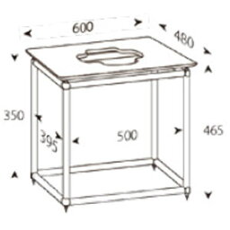 ALT-S600T アンダンテラルゴ 1段オーディオラック【受注生産品】 ANDANTE LARGO Rigid Table Silence