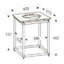 ALT-S12T アンダンテラルゴ 1段オーディオラック【受注生産品】 ANDANTE LARGO Rigid Table Silence