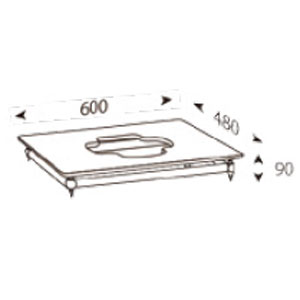 アンダンテラルゴ 1段オーディオラック【受注生産品】 ALT-S600SUBT ANDANTE LARGO Sub Table Silence