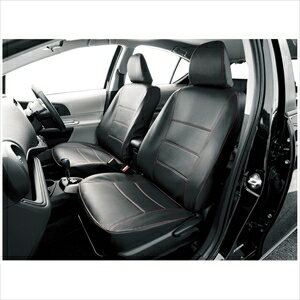 BONFORM シートカバー（レッドステッチ） 4497-51R ソフトレザーR M5-15　アクア専用