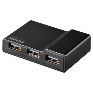 バッファロー USB2.0 TV PC対応セルフパワー 4ポートハブ ブラック BSH4A11BK