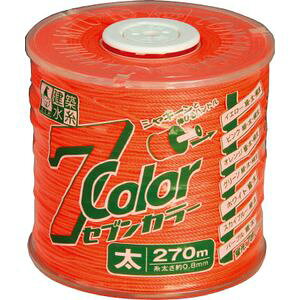 たくみ 水糸　太　270m（オレンジ） 4807 7COLOR