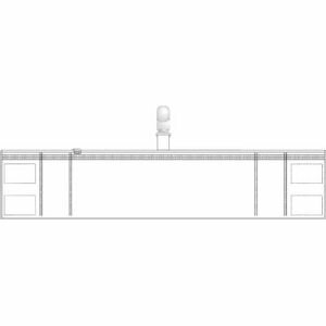 トラスコ中山 ファスナー付腕章（クリップタイプ）白 T848-55 腕章