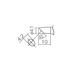 T12-C4Z 白光 こて先　4C型（Z） FM2027・FM2028 用交換コテ先（T12シリーズ）