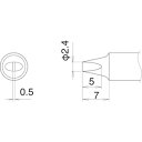 T22-D24 白光 こて先　2.4D型 マルチリ