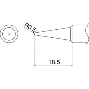 T19-B 白光 こて先　B型 温調はんだこて（鉛フリーはんだ対応・高熱容量タイプ）