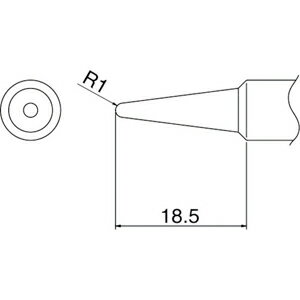 白光 こて先 2B型 T19-B2 温調はんだこて(鉛フリーはんだ対応・高熱容量タイプ)