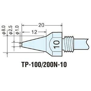 太洋電機産業 替ノズルチップφ1.0mm TP-100N-10 グット(goot)はんだ除去器 グット(goot)