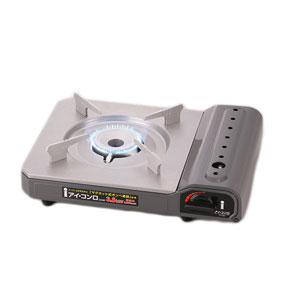 アイシステム カセットコンロ ダークシルバー ZA-8M アイ・コンロ [ZA8M]のサムネイル