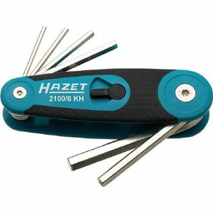 HAZET 六角棒レンチセット（6本タイプ・ナイフ式） 2100/6KH 六角棒レンチ（ナイフ式）
