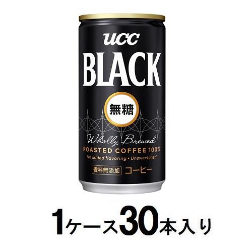 UCC　BLACK無糖缶185g（1ケース30本入） UCC上島珈琲 UCCブラツクムトウ185GX30