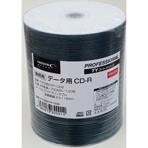 【返品種別A】□「返品種別」について詳しくはこちら□◆太陽誘電からプロダクションを引き継いで製造された高品質メディア太陽誘電からスタンパー、材料、製造工程、品質管理を引き継いで製造された記録メディア製品。◆48倍速対応データ用CD-R◆シュリンクパック100枚■　仕　様　■メディア形式：CD-Rパック枚数：100枚パック最大記録速度：48倍速プリンタブル：インクジェットプリンタ対応ワイドプリンタブルパッケージ：シュリンクパック[TYCR80YP100B]パソコン周辺＞データメディア＞データ用CDメディア＞CD-R