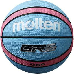 BGR6-CP モルテン バスケットボール 6号球 (ゴム) Molten GR6 (シアン×ピンク)