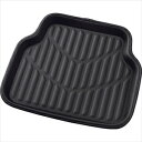 BONFORM バケットマット(50x45cm ブラック) 6416-08BK 3Dレザーマット リヤ用