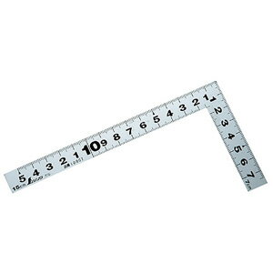 シンワ測定 曲尺 平ぴた 15cm 表裏同目 (シルバー) 10007