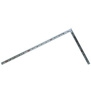 Scales - シンワ測定 曲尺 同厚 1尺 5寸 表裏同目 名作 (シルバー) 10643