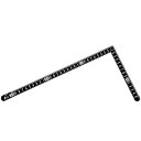 12416 シンワ測定 曲尺 小型 サンデーカーペンター 30×15cm 裏面角目白目盛(黒)