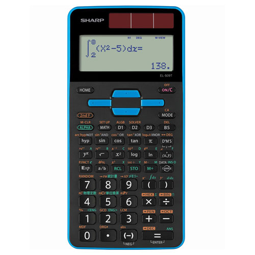 シャープ 関数電卓 559関数スタンダードモデル(青) EL-509T-AX シャープ 関数電卓 559関数スタンダードモデル(青) EL-509T-AX