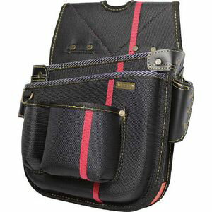 基陽 進化シリーズ ネイルバッグ（大） 黒/緋 右腰用 SA09K ツールホルダ