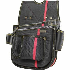 基陽 進化シリーズ ネイルバッグ（小） 黒/緋 右腰用 SA13K ツールホルダ