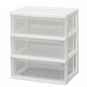 アイリスオーヤマ ワイドチェスト 3段 W-543 IRIS [W543]