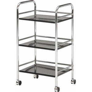 不二貿易 マルチワゴン3段(ブラック) 93396 1663K(J163Q4K) [93396フジボウエキ]