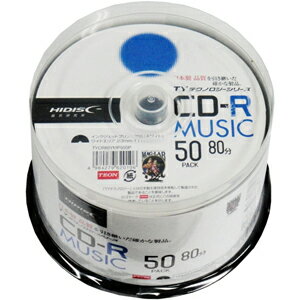 HIDISC 音楽用CD-R 700MB 50枚パック TYCR80YMP50SP