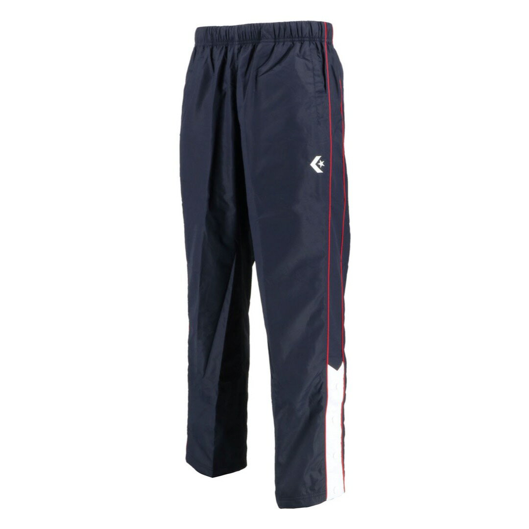 コンバース ウォームアップパンツ（裾ボタン）（ネイビー/ホワイト・サイズ：L） CB162502P-2911-L CONVERSE