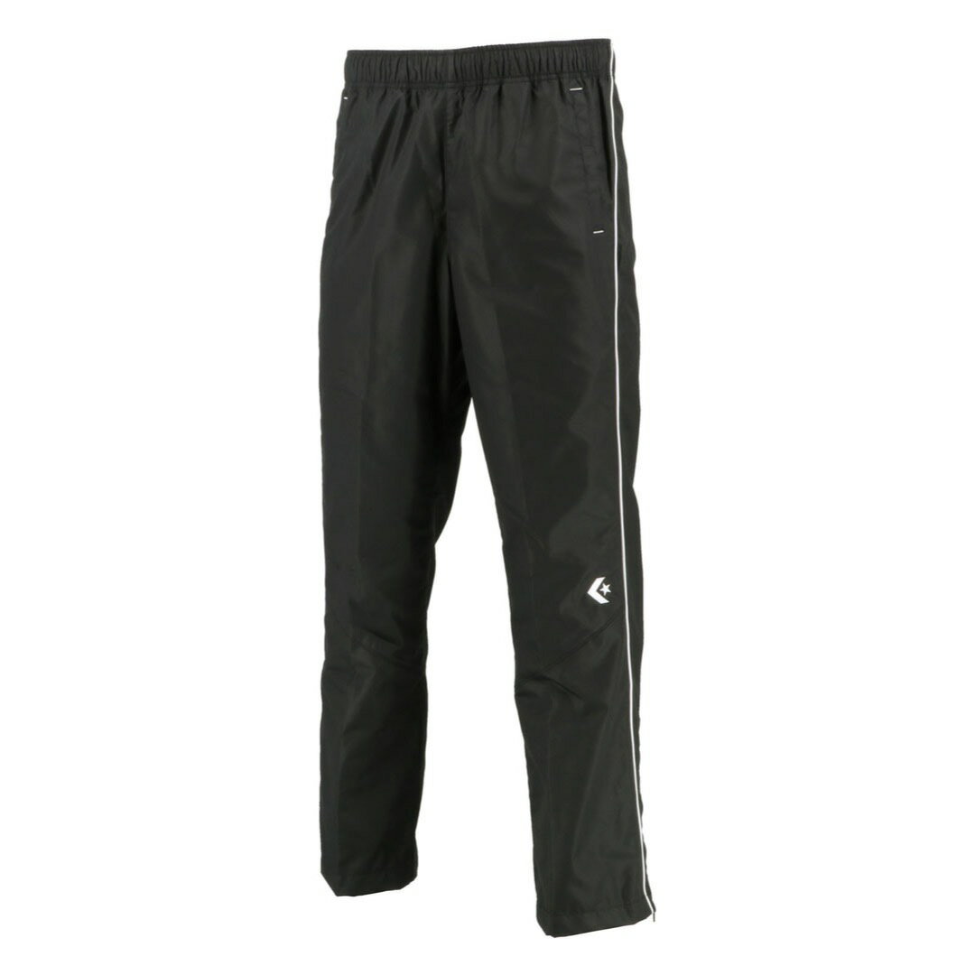 コンバース ウォームアップパンツ（裾ファスナー）（ブラック/ホワイト・サイズ：S） CB162508P-1911-S..