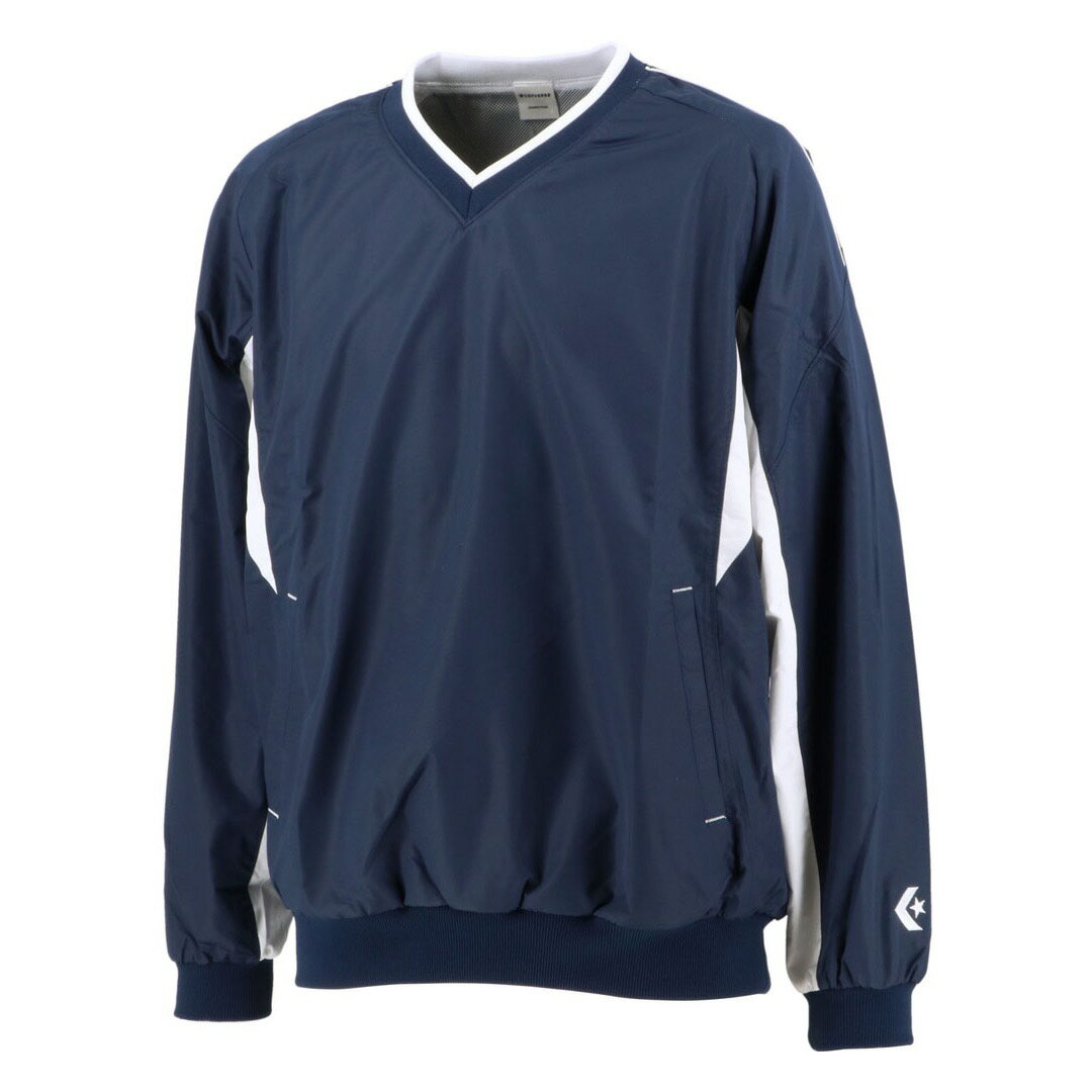 コンバース Vネックウォームアップジャケット（ネイビー/ホワイト・サイズ：2XO） CB162508S-2911-2XO ..