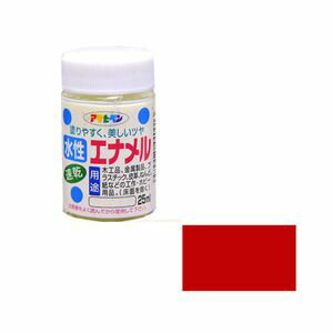 アサヒペン 水性エナメル 25ml(赤) スイセイエナメル25ML RD
