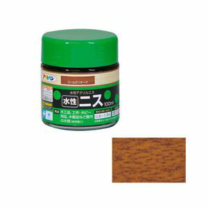 アサヒペン 水性ニス 100ml(ゴールデンオーク) スイセイニス100ML NOAK