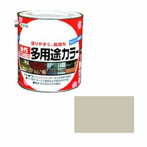 ユセイタヨウトカラ-1.6L SGY アサヒペン 油性多用途カラー 1.6L(ソフトグレー)