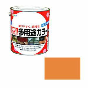 ユセイタヨウトカラ-1.6L OR アサヒペン 油性多用途カラー 1.6L(オレンジ)