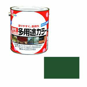 ユセイタヨウトカラ-1.6L G アサヒペン 油性多用途カラー 1.6L(緑)