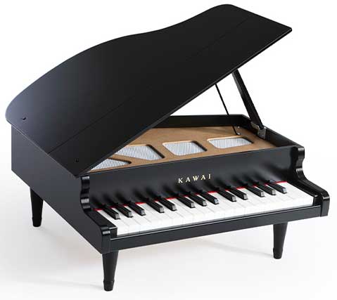 KAWAI Mini Grand Piano 32 Key Toy Piano Black Musical Instrument Toy NEW 