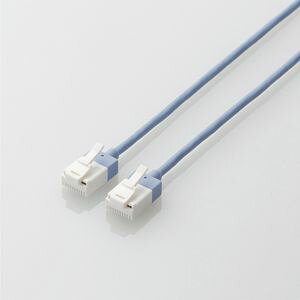 エレコム ツメ折れ防止 スタンダード スーパースリムLANケーブル Cat6A準拠 1.0m（ブルー） LD-GPASST/BU10