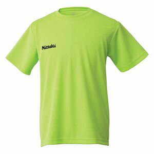 NT-NX2062-41-O ニッタク 卓球用Tシャツ（男女兼用・ジュニア）（ライトグリーン・Oサイズ） Nittaku ドライ　Tシャツ