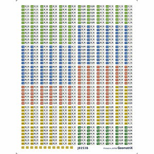 ［鉄道模型］ジオマトリックス・デザイナーズ・インク 【再生産】(N) J8253B 311系/313系 側面表示 東海道線[B]