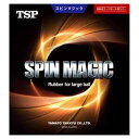 TSP-020362-0040-C ティーエスピー 卓球ラバー（ラージボール用）（中・レッド） TSP スピンマジック