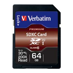 SDXC64GJVB2 Verbatim|バーベイタム SDXCメモリカード 64GB Class10 SDXC64GJVB2 Verbatim|バーベイタム SDXCメモリカード 64GB Class10