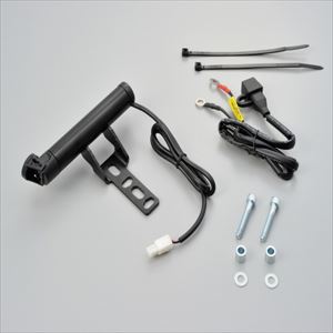 デイトナ 電源ソケット（ショート） 93380 マルチバーUSB電源5V2.1A ■マスターシリンダークランプタイプ