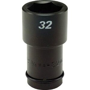 フラッシュツール インパクト セミロング ソケット 差込角19mm 対辺21mm 3/4WA-21