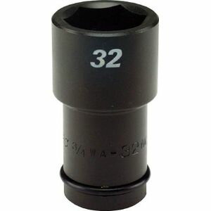 フラッシュツール インパクト セミロング ソケット 差込角19mm 対辺26mm 3/4WA-26