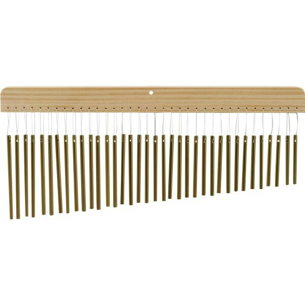 【返品種別A】□「返品種別」について詳しくはこちら□※スタンドは別売です。◆バーの本数を音階と同じ12の倍数にした36音ツリーチャイム◆使用していく中で、切れることの多いつり紐をワンタッチタイプに変更■　仕　様　■バー本数：ブラス製バー×36本スタンド取り付け穴径：φ7mmサイズ：(幅)550×(高さ)250×(奥行)21mm質量：750g付属品：交換用つり紐×7[TC36]キクタニ楽器・レコーディング＞ドラム/パーカッション＞パーカッション＞ウィンドチャイム