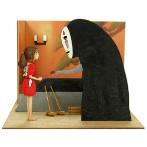 さんけい NONスケール みにちゅあーとキット 千尋とカオナシ（千と千尋の神隠し）【MP07-59】 組立キット