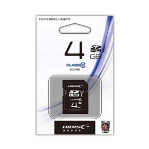 HDSDH4GCL10UIJP3 HIDISC SDHCメモリーカード 4GB CLASS10 UHS-I HDSDH4GCL10UIJP3 HIDISC SDHCメモリーカード 4GB CLASS10 UHS-I