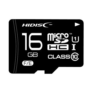 HIDISC microSDHCメモリカード 16GB CLASS10 UHS-I HDMCSDH16GCL10UIJPWO